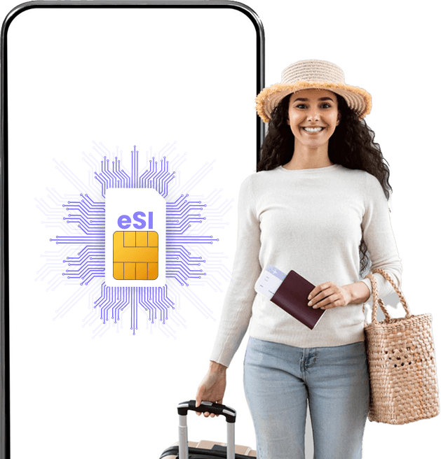esim girl background image