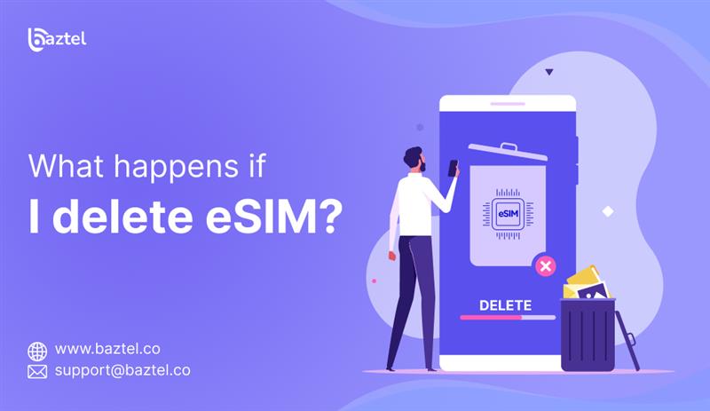 What happens if I delete eSIM