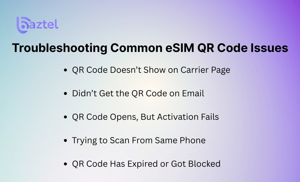 Troubleshooting Common eSIM QR Code Issues