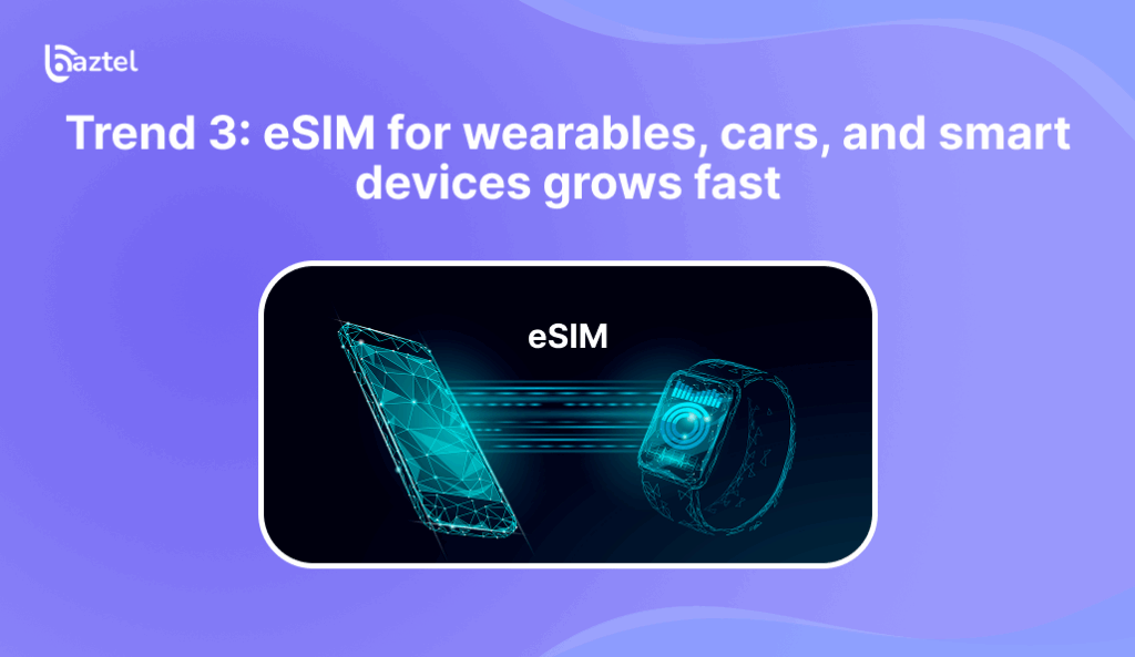 eSIM for wearables, cars, and smart devices grows fast