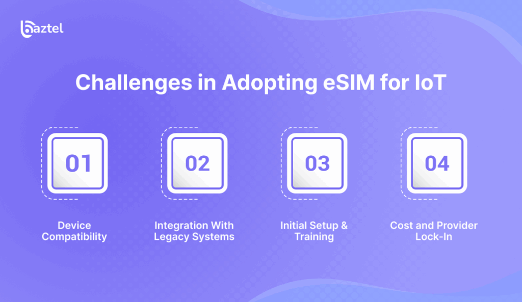Challenges in Adopting eSIM for IoT