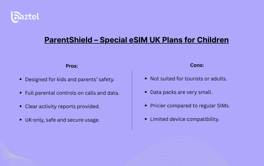 ParentShield – Special eSIM UK Plans for Children