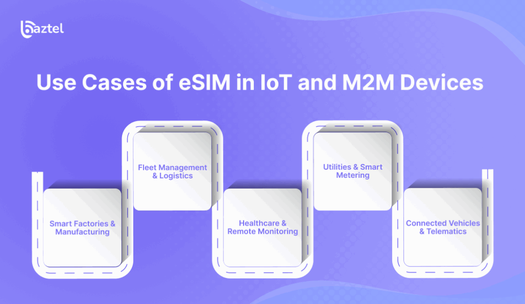 Use Cases of eSIM in IoT and M2M Devices