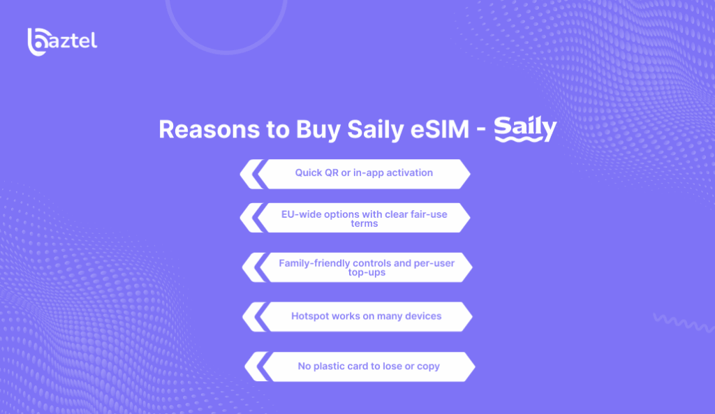 Reasons to Buy Saily eSIM