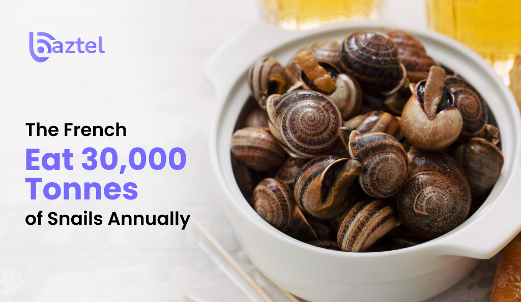 The French Eat 30,000 Tonnes of Snails Annually