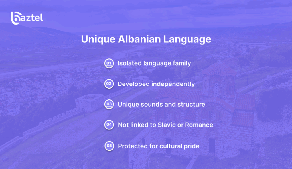 Unique Albanian Language